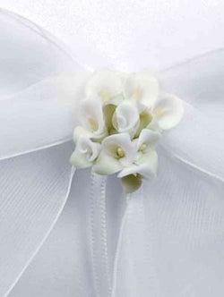 Calla Lily Bouquet Wedding Ring Bearer Pillow