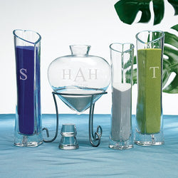 Heart Shaped Sand Ceremony Vase Set