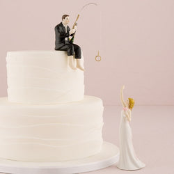 "Hooked on Love" Groom Figurine Cake Topper
