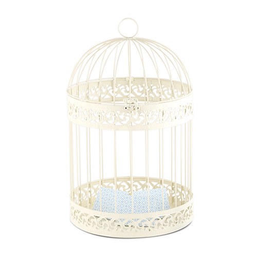 Birdcage Square Set Of 4 Ivory Dt3 - Centrepieces from Chair Cover