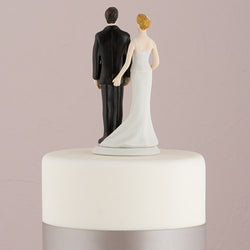 "The Love Pinch" Bridal Couple Cake Topper