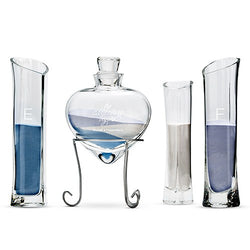Heart Shaped Sand Ceremony Vase Set - The Adventure Begins