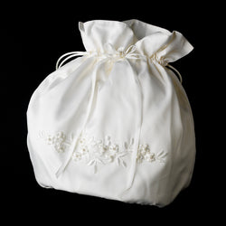 Bridal Money Bag - White