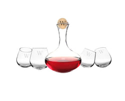 5pc. Wine Decanter & Tipsy Tasters Set