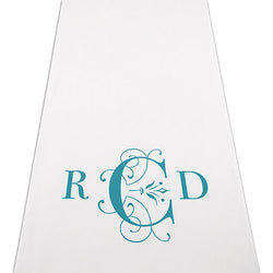 Classic Deco Monogram Personalized Aisle Runner