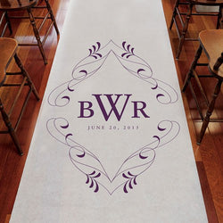 Flourish Monogram Personalized Aisle Runner