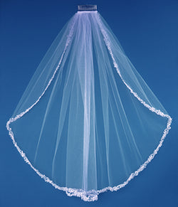 Bridal Veil Single layer Elbow length