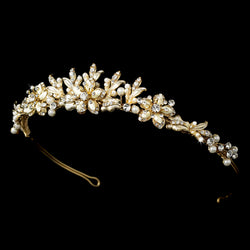Gold and Ivory Bridal Tiara