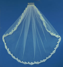 Bridal Veil Single Layer Elbow Length