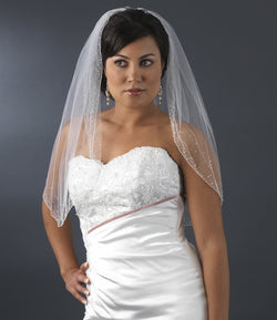 Bridal Wedding Single Layer Elbow Length Veil