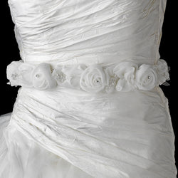 Lovely White or Ivory Flower Bridal Strap