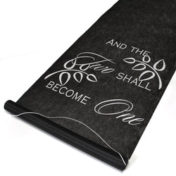 Two Shall Become One - Aisle Runner - Black