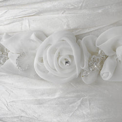 Lovely White or Ivory Flower Bridal Strap
