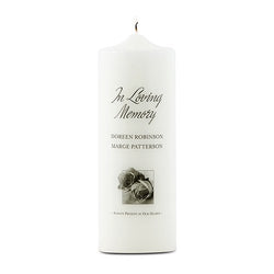 Personalized Memorial Pillar Candle
