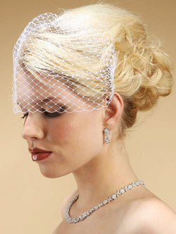 French Netting Birdcage Visor Veil