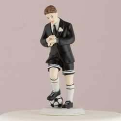 Soccer Player Groom Mix and Match Cake Topper