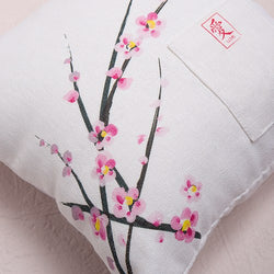 Cherry Blossom Square Ring Pillow