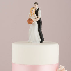 Basketball Dream Team Bride and Groom Couple Figurine