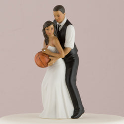 Basketball Dream Team Bride and Groom Couple Figurine