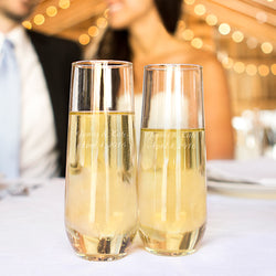 Stemless Champagne Flutes