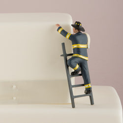 "To The Rescue!" Fireman Groom Figurine