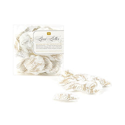 Love Letter Printed Silk Flower Petals - Mr. and Mrs.