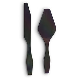 Onyx Black Modern Cake Serving Set