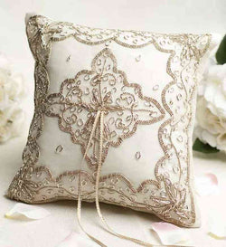 Beautiful Woven Ring Pillow