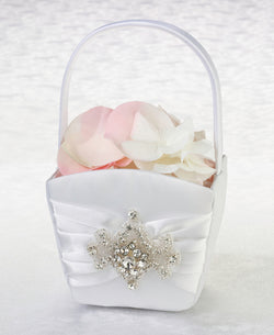 Jeweled Motif Flower Basket