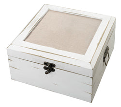 Antique White Card Box