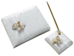 Seashell Guest Book and Pen Set