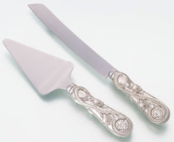 Jeweled Knife & Server Set