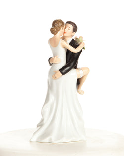 Funny Sexy Wedding Bride and Groom Cake Topper Figurine