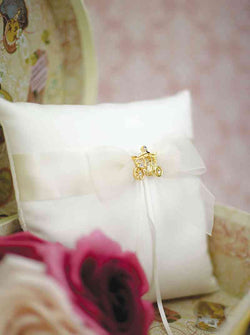 Cinderella Fairy Tale Coach Wedding Ring Bearer Pillow