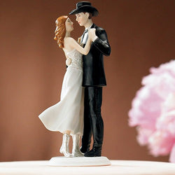 "A Sweet Western Embrace" Cake Topper