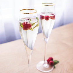 Mr. & Mrs. 7 oz. Gatsby Champagne Flutes