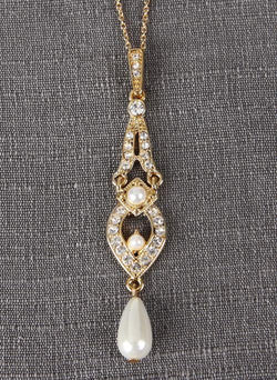 Pearl & CZ Bridal Choker