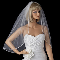 Bridal Wedding Single Layer Elbow Length Veil