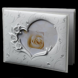 Guest Book - Lilly Heart Poly Resin