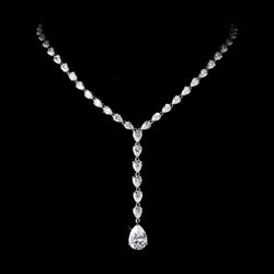 Necklace - Silver White