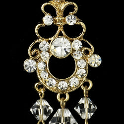 Bridal Chandelier Earrings Gold or Silver