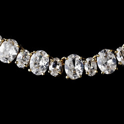 Gold Cubic Zirconia Necklace