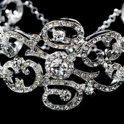Silver & Crystal Bridal Bracelet