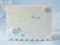Snowflake Charm Wedding Guestbook