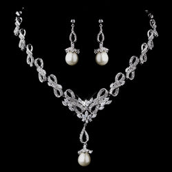 Pearl & CZ Jewelry Set