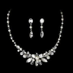 Pearl Bridal Jewelry Set - Gold or Silver