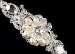 Silver Freshwater Pearl Bridal Tiara