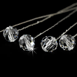 Bouquet Jewlery Silver Clear ( Sold as Set of 6 )