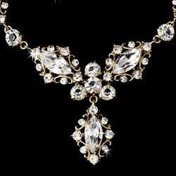 Gold Elegant Bridal Jewelry Set